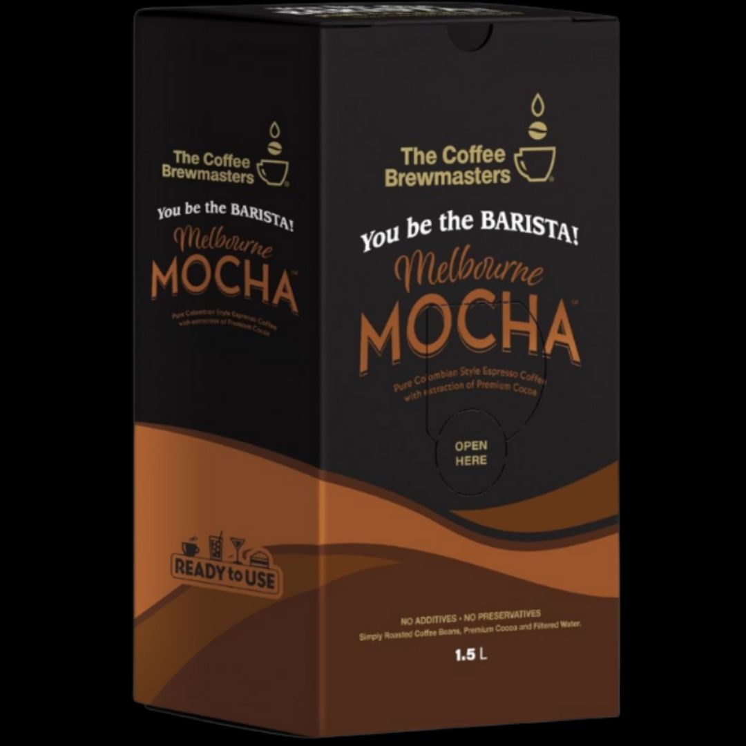 melbourne mocha espresso coffee shots with extracted cocoa